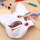 thumbnail image 5 of Mascarilla facial C&Xanadu Cat, papel blanco, que se puede pintar tú mismo (paquete de 3), 5 of 7