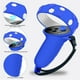 thumbnail image 3 of Juego de accesorios de VR para Quest 2: carcasa de silicona, empuñaduras para el mando, protector facial, tapones para los botones, juego de paños para las gafas y protector de lentes-Azul, 3 of 6