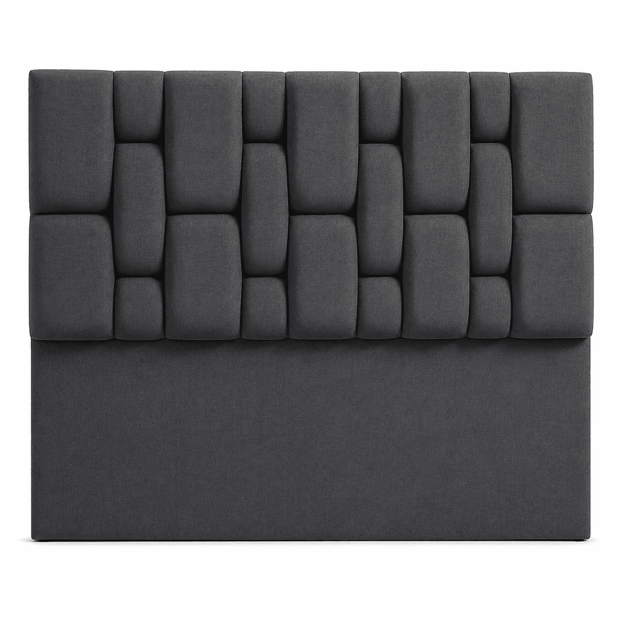 House Decor Fd - Respaldo De Cama Premium 2 Plazas Lino Gris Oscuro