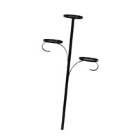 Magideal - Candelabro De Metal Con Forma De Pilar, Candelabro De 3 Niveles, Adorno Para Centro De Mesa Para Fiestas De Cumpleaños De Halloween, Mesa De Comedor Sección 2