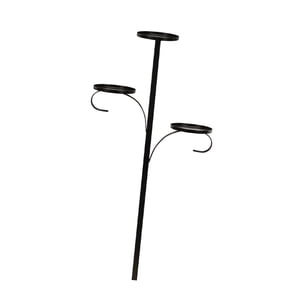 Magideal - Candelabro De Metal Con Forma De Pilar, Candelabro De 3 Niveles, Adorno Para Centro De Mesa Para Fiestas De Cumpleaños De Halloween, Mesa De Comedor Sección 2