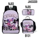 thumbnail image 1 of Sanrio Kuromi Backpack Pencil Bag Student Primary and Middle kawaii Cartoon School Bag Mochila Birthday Gift For Girls Kids Boys, 1 of 3
