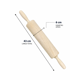 thumbnail image 2 of Uslero Rodillo de Madera 43cm Para Masas Pizza Pastelería Cocina, 2 of 3