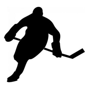 Rienda Libre Graphics - Decomural Ice Hockey Player Winter Sports Ws-15738
