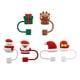 thumbnail image 4 of 6 Uds. De Tapas Navideñas Con Puntas De Paja, Cubiertas De Silicona Para Feliz Navidad, Tapas De Paja De 10mm, 4 of 5
