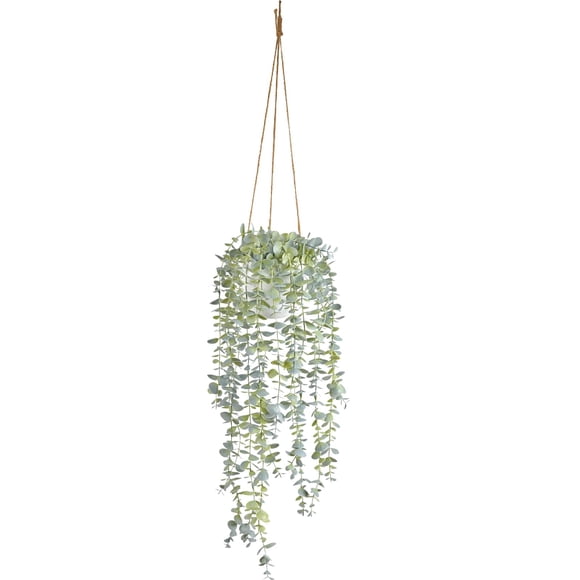 Plantas colgantes decorativas BACAMA, hiedra sintética, eucalipto, vid
