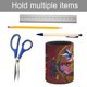 thumbnail image 5 of Dragón Americano Jake Long-theme Cylinder Pen Holder Pencil Organizer with Flannel Lining PVC Leather Material Cardboard Base for study work 10*8CM, 5 of 6