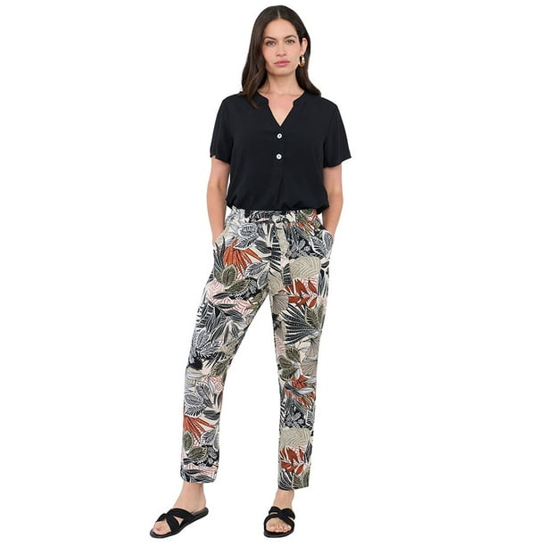Pantalón Mujer Lazo Ecru Corona