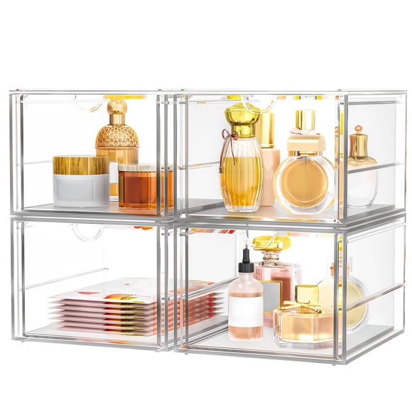 Cajón de almacenamiento caktraie 17,5 cm x 15 cm x 15 cm – Pack de 4
