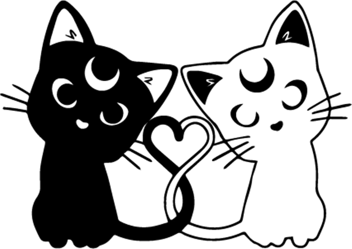 Rienda Libre - Sticker Artemisa & Luna Sailor Moon Auto Camioneta