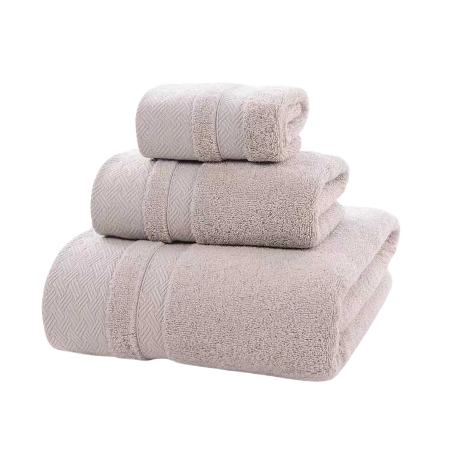 Genérico - Pack 3 Toalla Cuerpo Mano Cara 100% Algodon Suave Absorbente