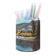 thumbnail image 1 of Yellowstone-theme Cylinder Pen Holder Pencil Organizer with Flannel Lining PVC Leather Material Cardboard Base for study work 10*8CM, 1 of 6