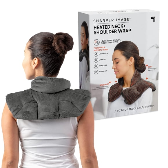 Envoltura térmica para cuello y hombros, Sharper Image, apta para microondas