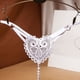 thumbnail image 1 of Hot Floral Embroidery Thongs, See Through Ultra Thin Pearl Massage Panties, Women's Lingerie & Underwear, 1 of 3