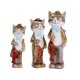 thumbnail image 4 of 3 Uds Bonitas Figuritas De Jardín Estatuas De Gatito De Mesa Para Gabinete Interior Césped, 4 of 5