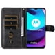 thumbnail image 4 of Funda con Cremallera para Motorola MOTO E20/E30/E40, Carcasa Cartera de Cuero PU con Soporte y Tarjetero, 4 of 6