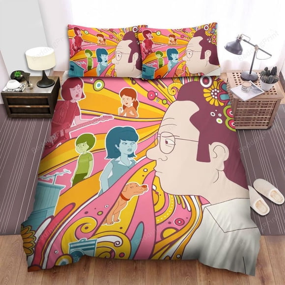 F Is For Family Netflix Artwork Quilt Duvet Cover Set Bed Linen3-Piece Bedding Set