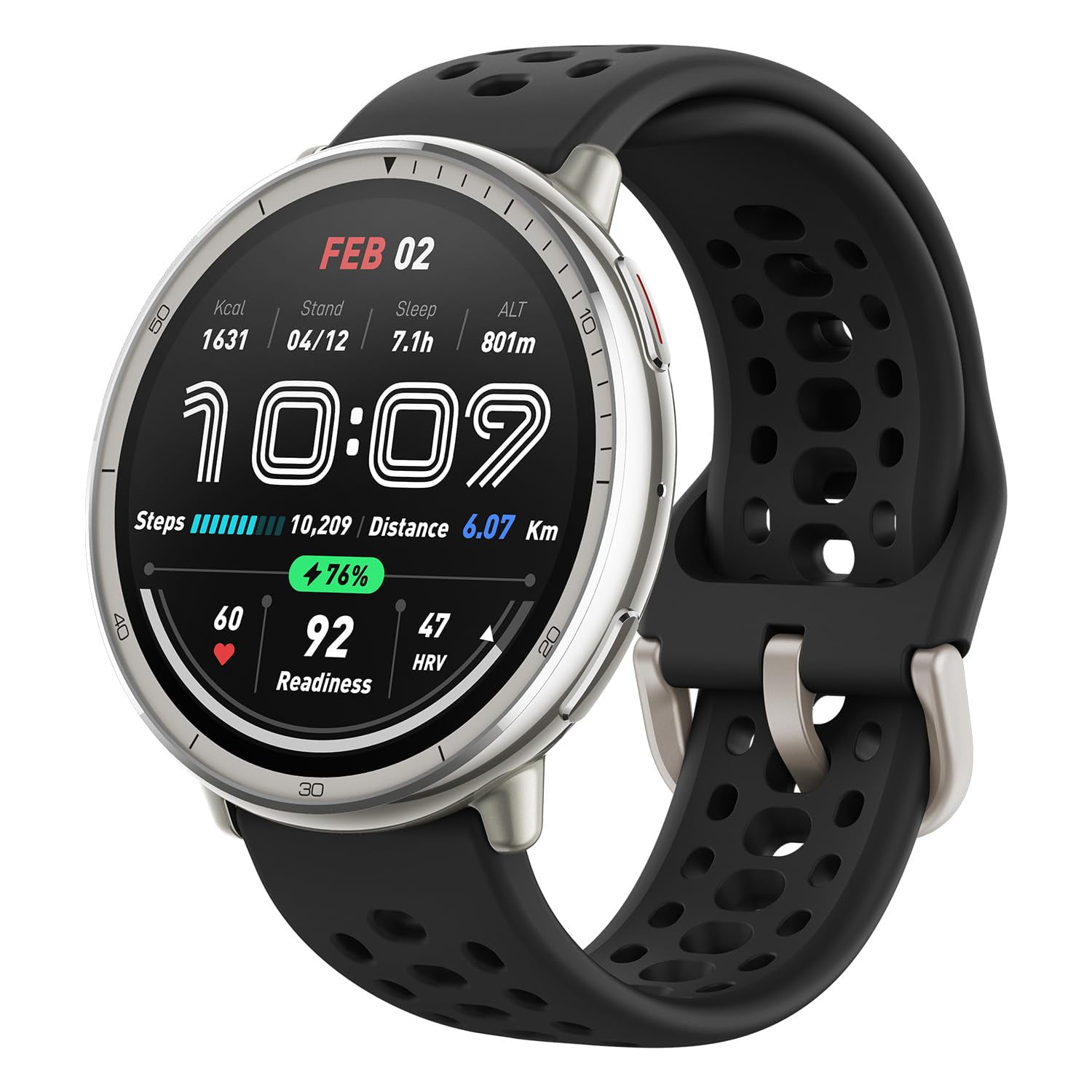 Reloj Inteligente Amazfit Active 2 Con Gps, 44 Mm, Rastreador De Actividad Física, Negro