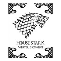 Rienda Libre Graphics - Decomural House Stark Game Of Thrones Ws-34189