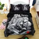 thumbnail image 1 of Sexy Beauty Skeleton Girl Bedding Set Duvet Cover Polyester Comforter Cover Size Luxury Fashion Bed Sheets, 1 of 5