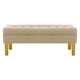 thumbnail image 1 of Banqueta Wood 2c Felpa 01 Beige, 1 of 4