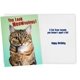 thumbnail image 2 of Tarjeta de cumpleaños divertida CardFool con foto de gato y chiste, 2 of 7
