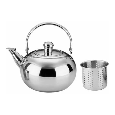 Genérico - Tetera 600Ml Acero Inoxidable Con Filtro Té Infusiones Agua