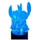 thumbnail image 4 of Lampara Ilusion 3d Stitch Y Angel De 7 Colores Base Touch, 4 of 9