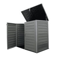 Bodega Jardín Tipo Baúl Negro 1170 Litros Qrubber