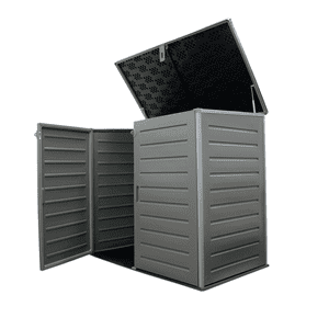 Bodega Jardín Tipo Baúl Negro 1170 Litros Qrubber