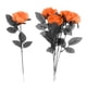 thumbnail image 5 of Rosas De Poliéster Centros De Mesa De Halloween Decoración De Fiesta Naranja, 5 of 5