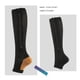 thumbnail image 2 of Medias de compresión de 20-30 mmHg con cremallera, 3 pares, para mujer, hasta la pantorrilla, calcetines abiertos para yoga, caminar y senderismo., 2 of 5