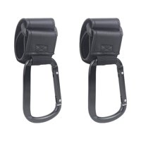 Magideal - 2 Piezas Ganchos Para Cochecito De Bebé Clip Ganchos Para Cochecito Mosquetón Multipropósito Ganchos Para Cochecito Accesorios Para Carrito De Compras Negro