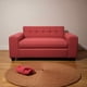 thumbnail image 3 of Sofa Dos Cuerpos Brazo Redondo Lino Rojo, 3 of 3
