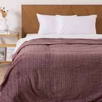 Mashini - Frazada Jqd Flannel Nevada King Morado