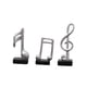 thumbnail image 3 of Escultura De Resina De Adorno Con Símbolo De Música Creativa, 3 Uds., Para Recuerdos De Oficina, Color Plateado, 3 of 5