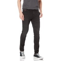 Vaqueros Tommy Hilfiger Para Hombre, Corte Ajustado, Color Negro Lavado