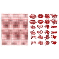 Magideal - Pajitas De Papel De Día De San Valentín De San Valentín Pajas Para El Festival Familiar Carnaval