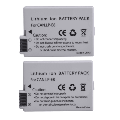 Genérico - 2 Baterías Lp-E8 Canon Alternativa