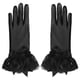 thumbnail image 5 of Guantes de encaje para mujer, guantes de disfraces, multifunción, elegante lazo, decoración, guantes de novia para cena festiva, fiesta, Cosplay, , Negro, 5 of 5