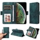 thumbnail image 2 of Carcasa FOXDOCK iPhone Xs Max de cuero PU, diseño acolchado clásico, protección contra caídas y rayones, 2 of 5