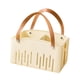 thumbnail image 5 of Cesta De Almacenamiento Portátil, Cesta De Ducha Con Asa Para Baño, Dormitorio, Gimnasio, Color Crema, 5 of 5