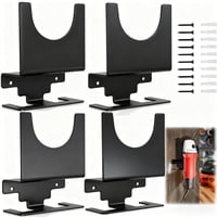 Xusx111 - Soporte De Molienda De Ángulo 4 Pcs, Soporte De Molienda De Ángulo Con Discos Gancho Y Cuerda, Soporte De Almacenamiento De Herramientas Eléctricas Montado En La Pared / Soporte / Organizado