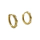 thumbnail image 1 of Argollas Huggies modelo Fairy 10mm Zirconias Plata 925 Chapada Oro 18k, 1 of 3