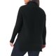 thumbnail image 3 of Agnes Orinda Suéter de Cuello Alto para Mujer de Talla Grande Ajuste Ceñido Manga Larga Tejido Suelto Cómodo Suéter de Otoño Invierno 3X Negro, 3 of 6