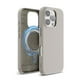 thumbnail image 1 of Funda de Piel Magnética Elago Compatible iPhone 16 Pro Gris Claro, 1 of 3