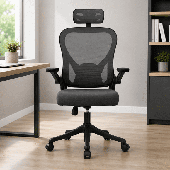 Silla Escritorio Ergonómica Soporte Lumbar Con Reposacabezas