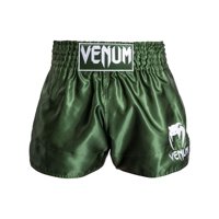 Pantalón Corto De Muay Thai Venum Classic Caqui/Blanco