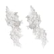 thumbnail image 4 of 2 Uds Apliques De Encaje Adornos De Encaje Para Coser Decoración Vestido De Noche Blanco, 4 of 5