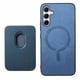 thumbnail image 1 of Funda de Cuero Magnética con Tarjetero para Samsung Galaxy A35 Cubierta Delgada Azul, 1 of 5